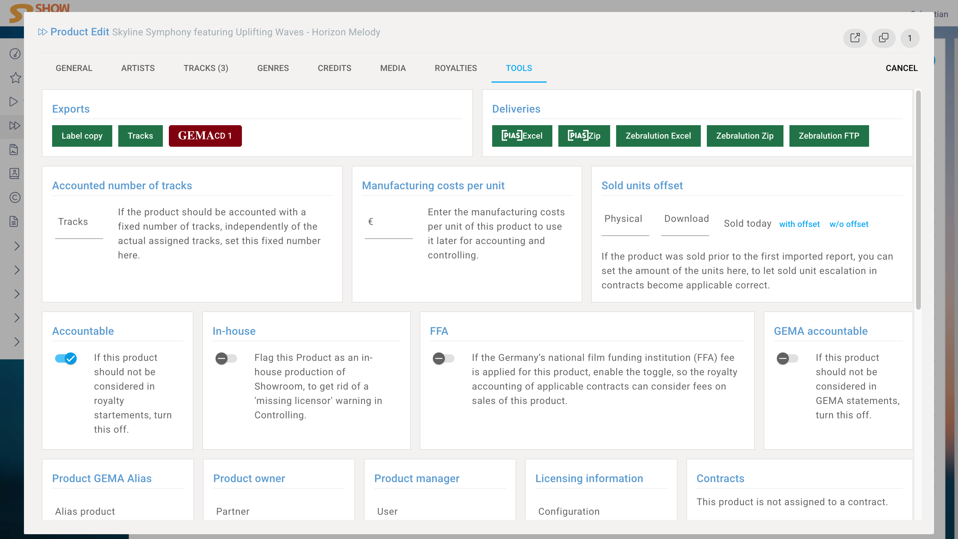 Product Edit Tools